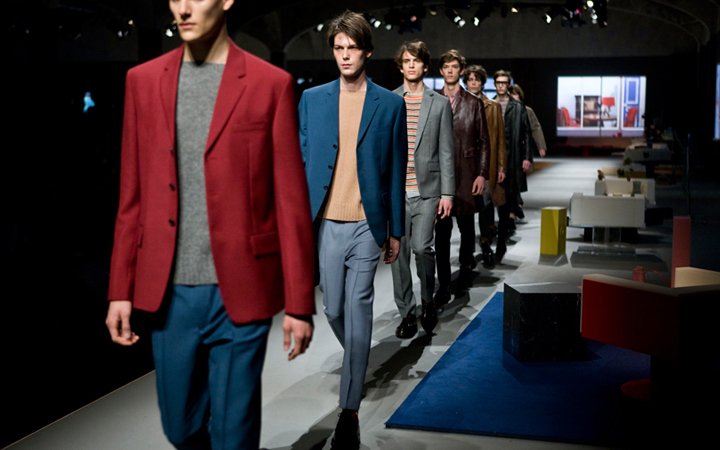 OMA Knoll Prada AW 2013 menswear show