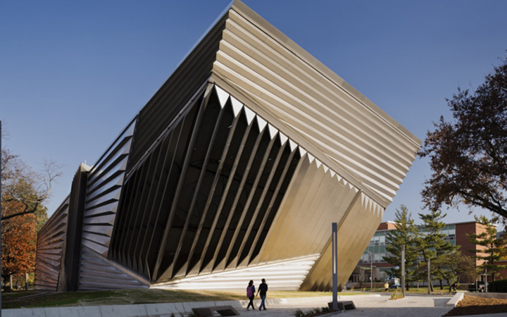 Eli & Edythe Broad Art Museum . Zaha Hadid Architects . Michigan State University . East Lansing.  USA
