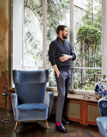 Stefano Pilati’s Eclectic Paris Duplex . Paris. France